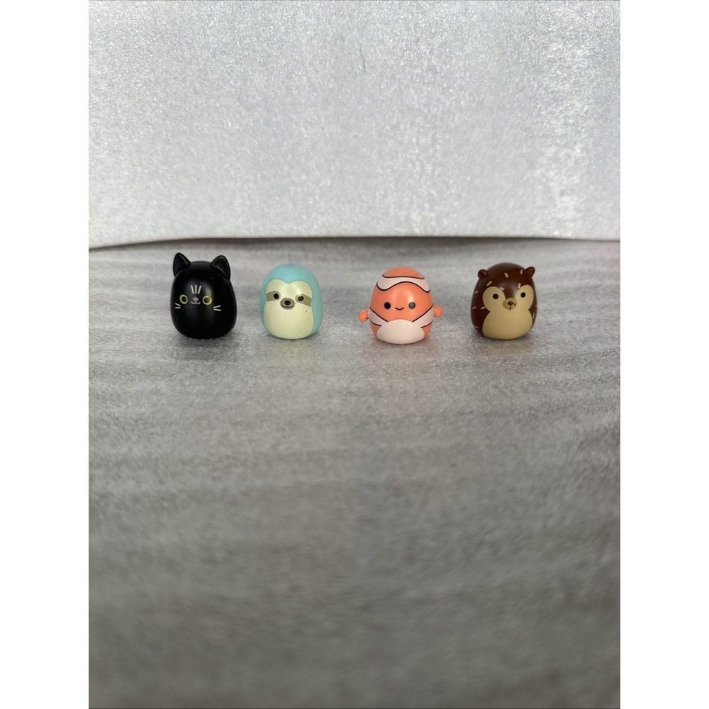 Squishmallows Mini Hans Ricky Jamal Hedgehog‎ Fish Sloth Cat